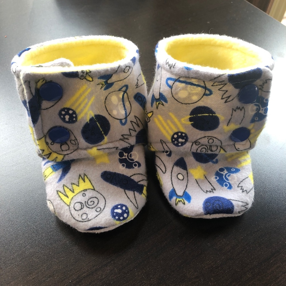 6 month handmade baby booties